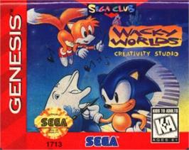 Cartridge artwork for Wacky Worlds Creativity Studio on the Sega Nomad.