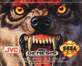Cartridge artwork for Wolfchild on the Sega Nomad.
