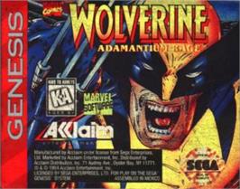 Cartridge artwork for Wolverine: Adamantium Rage on the Sega Nomad.