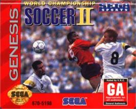 Cartridge artwork for World Championship Soccer 2 on the Sega Nomad.