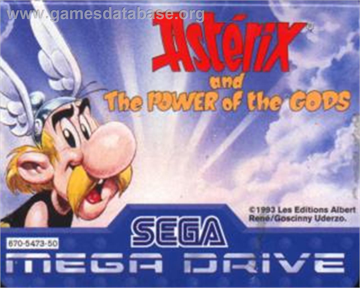 Asterix and the Power of the Gods - Sega Nomad - Artwork - Cartridge