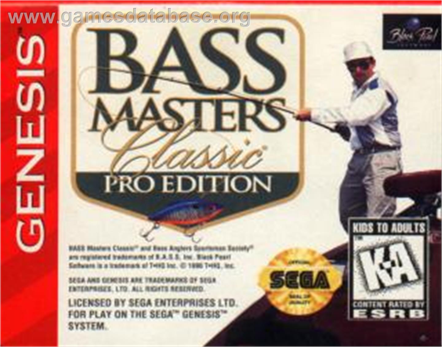 Bass Masters Classic Pro Edition - Sega Nomad - Artwork - Cartridge