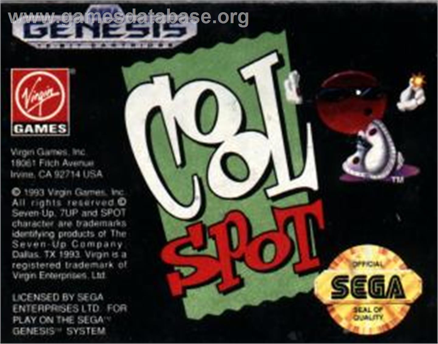 Cool Spot - Sega Nomad - Artwork - Cartridge