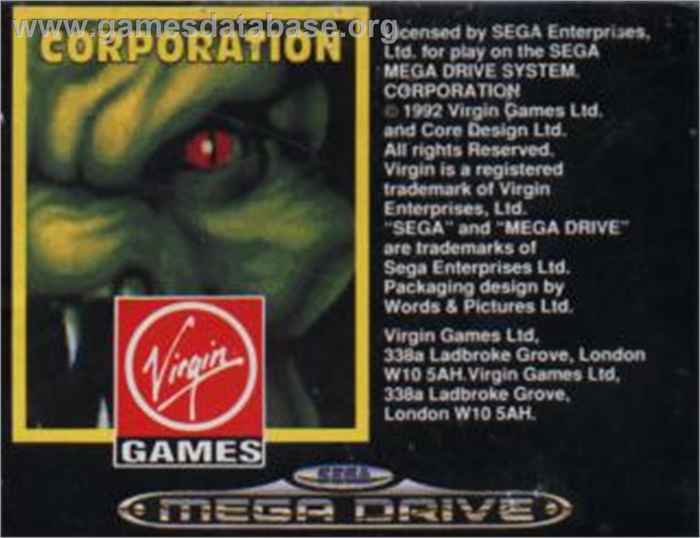 Corporation - Sega Nomad - Artwork - Cartridge