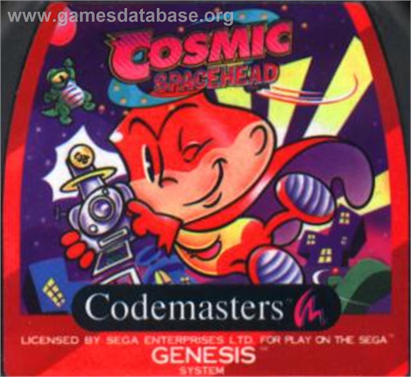 Cosmic Spacehead - Sega Nomad - Artwork - Cartridge