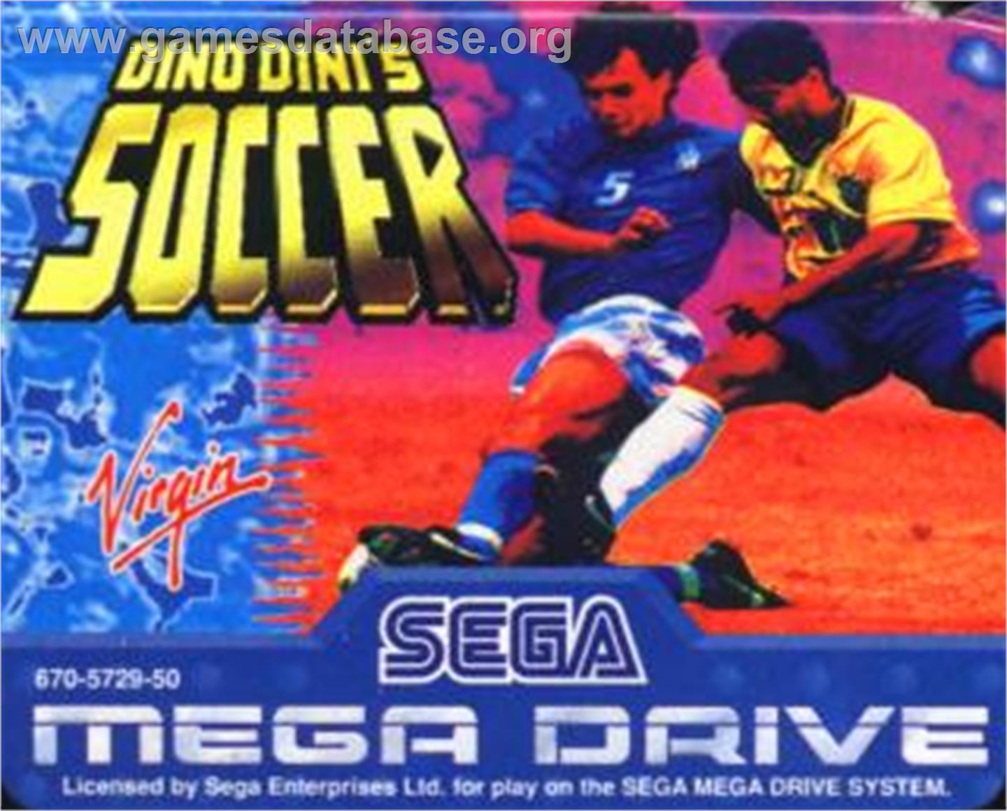 Dino Dini's Soccer - Sega Nomad - Artwork - Cartridge