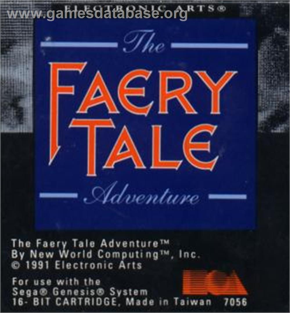Faery Tale Adventure, The - Sega Nomad - Artwork - Cartridge