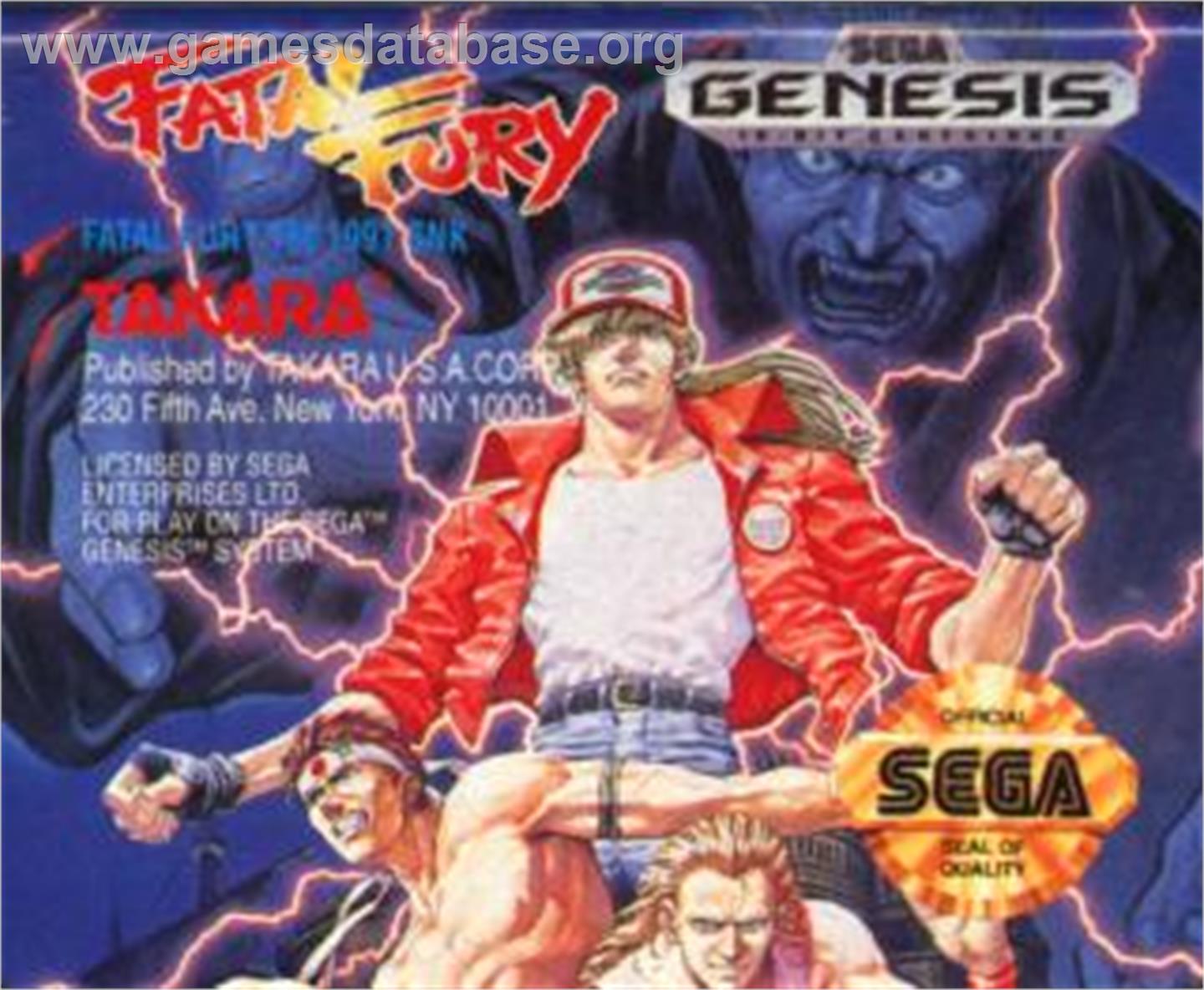 Fatal Fury - King of Fighters / Garou Densetsu - shukumei no tatakai - Sega Nomad - Artwork - Cartridge