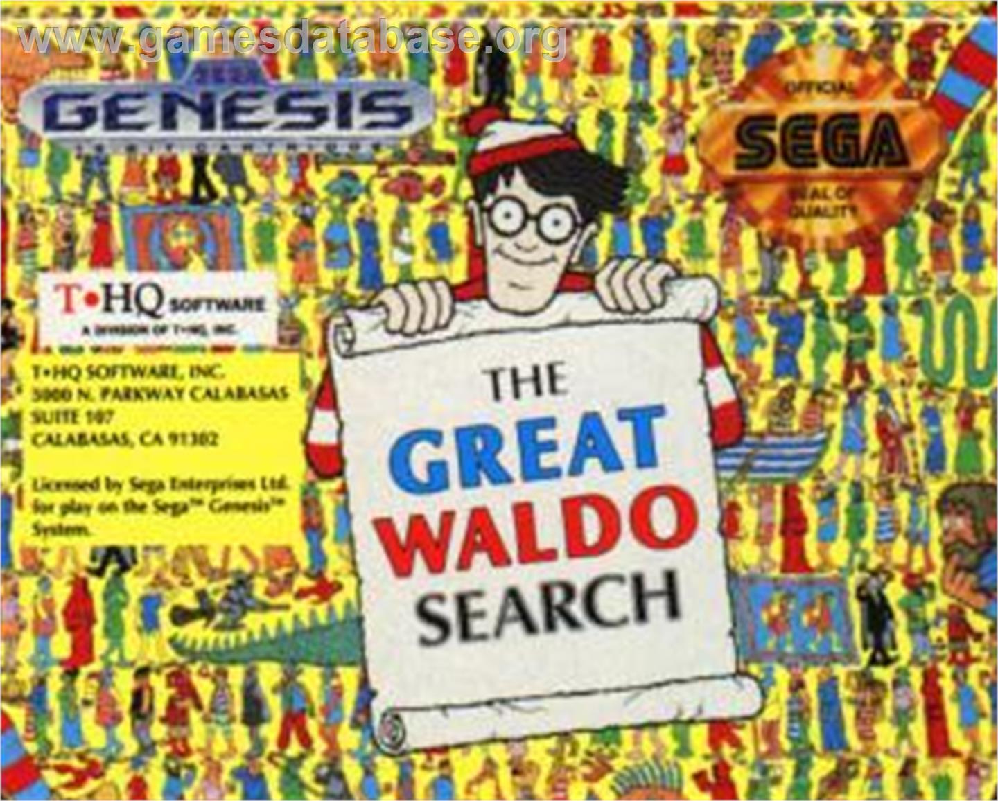 Great Waldo Search, The - Sega Nomad - Artwork - Cartridge