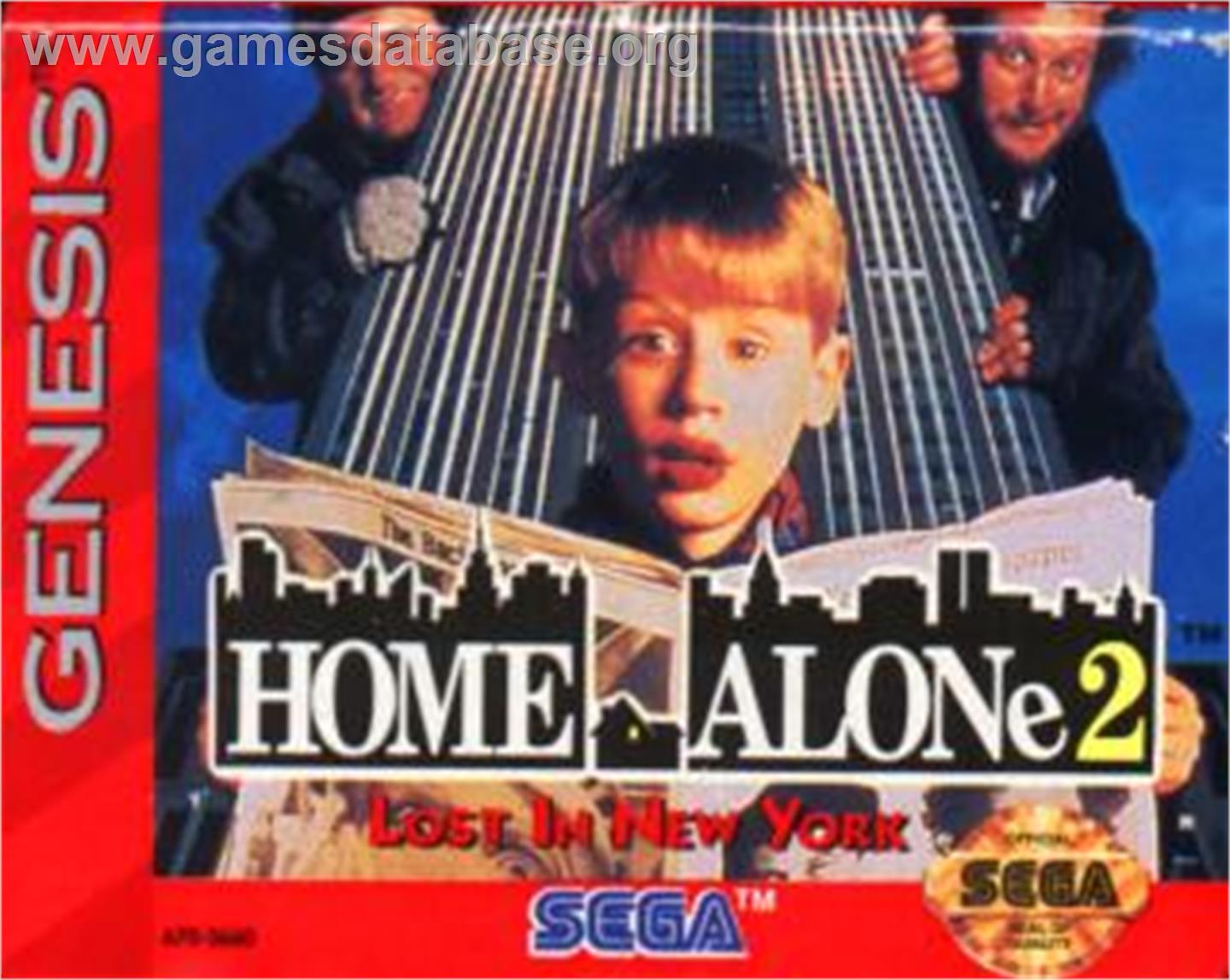 Home Alone 2 - Lost in New York - Sega Nomad - Artwork - Cartridge