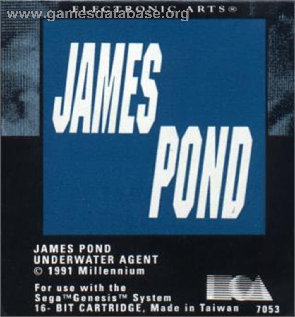 James Pond - Sega Nomad - Artwork - Cartridge
