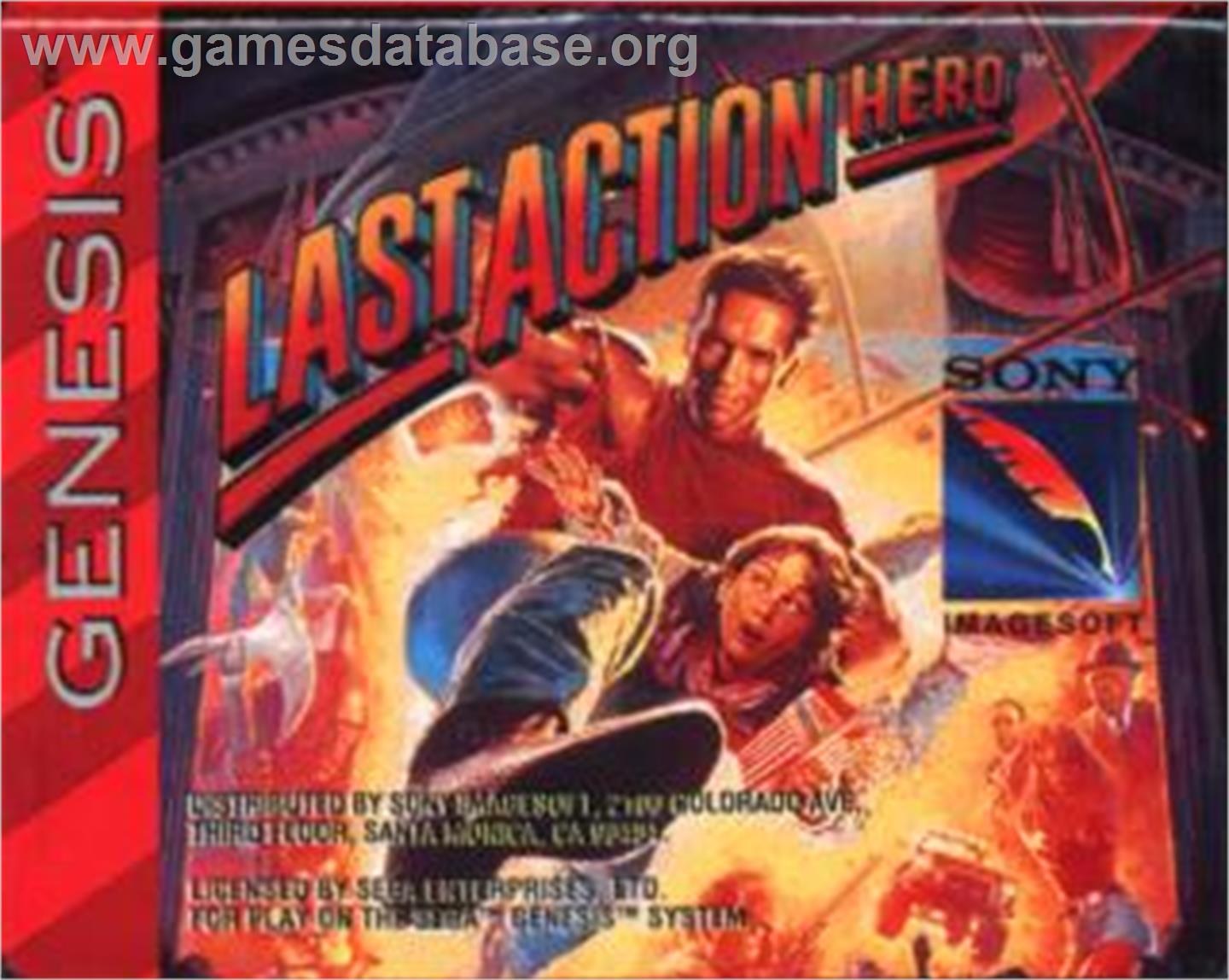 Last Action Hero - Sega Nomad - Artwork - Cartridge