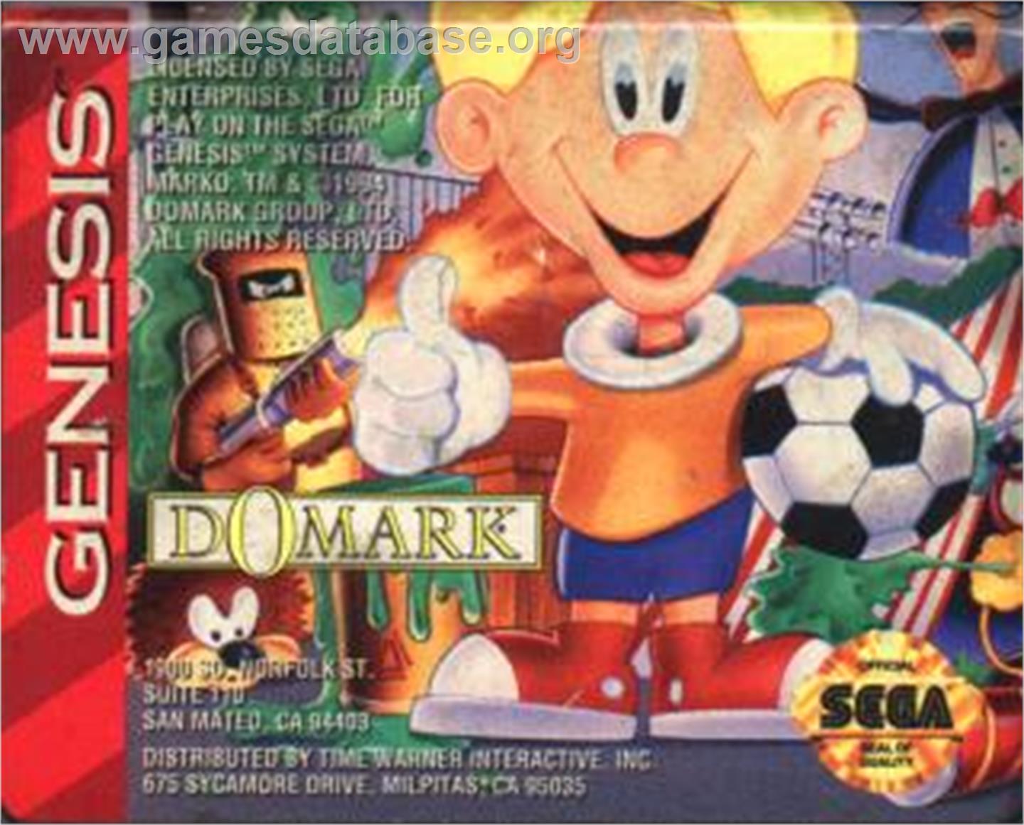 Marko's Magic Football - Sega Nomad - Artwork - Cartridge