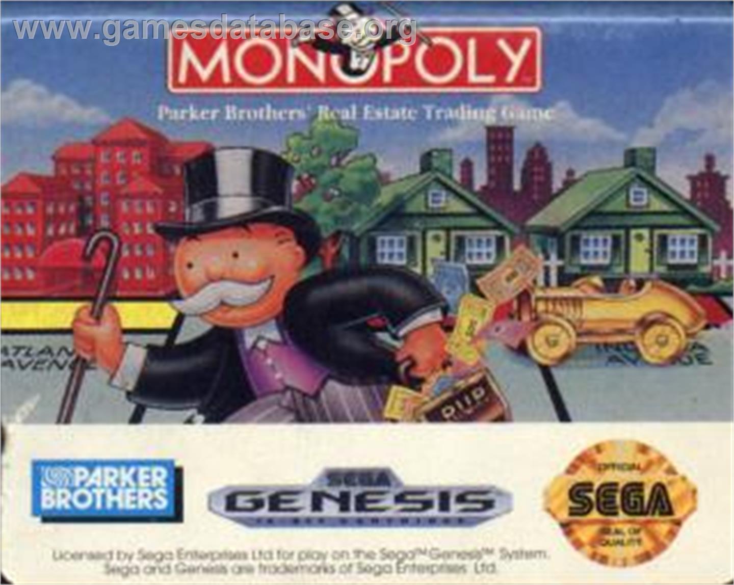 Monopoly - Sega Nomad - Artwork - Cartridge