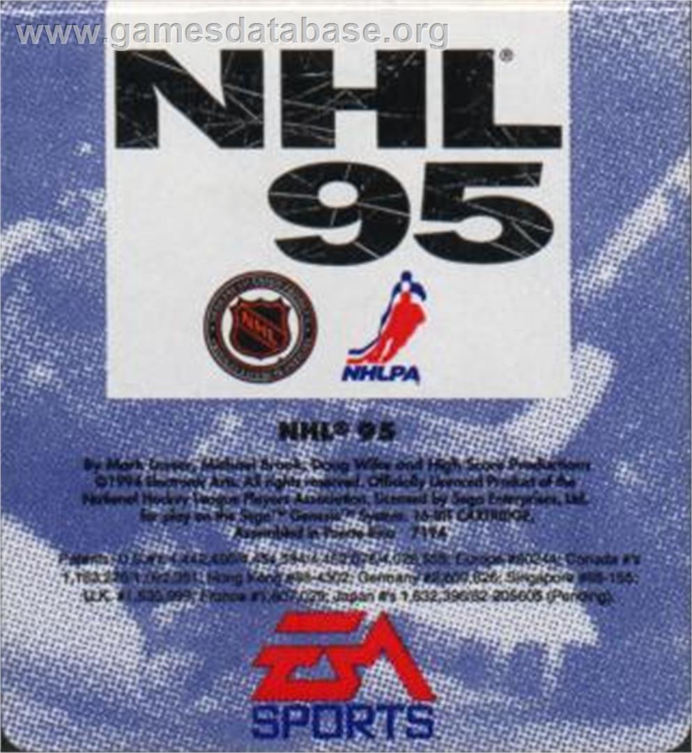 NHL '95 - Sega Nomad - Artwork - Cartridge