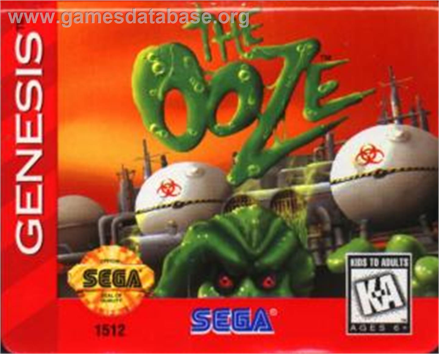 Ooze, The - Sega Nomad - Artwork - Cartridge