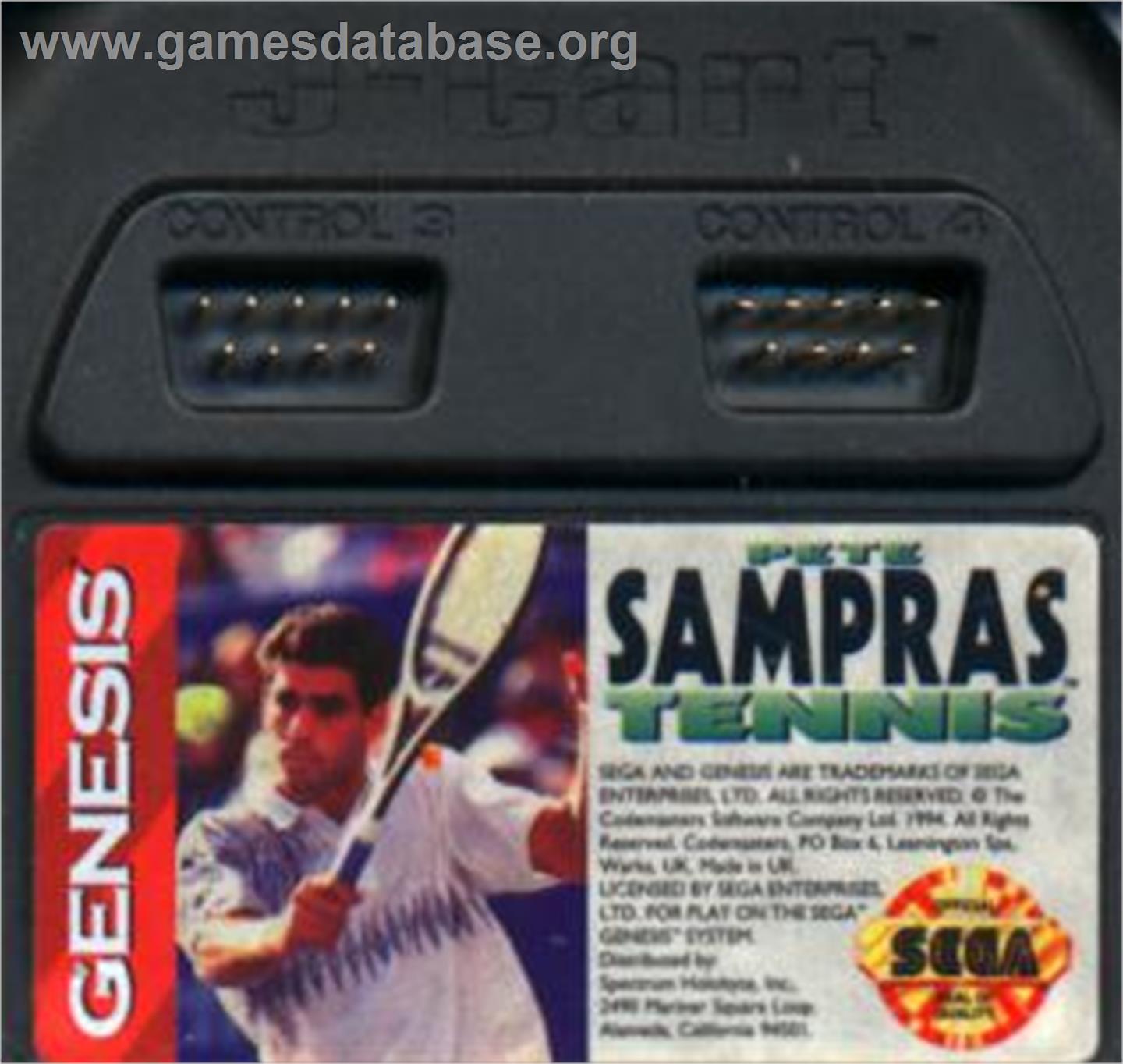 Pete Sampras Tennis - Sega Nomad - Artwork - Cartridge