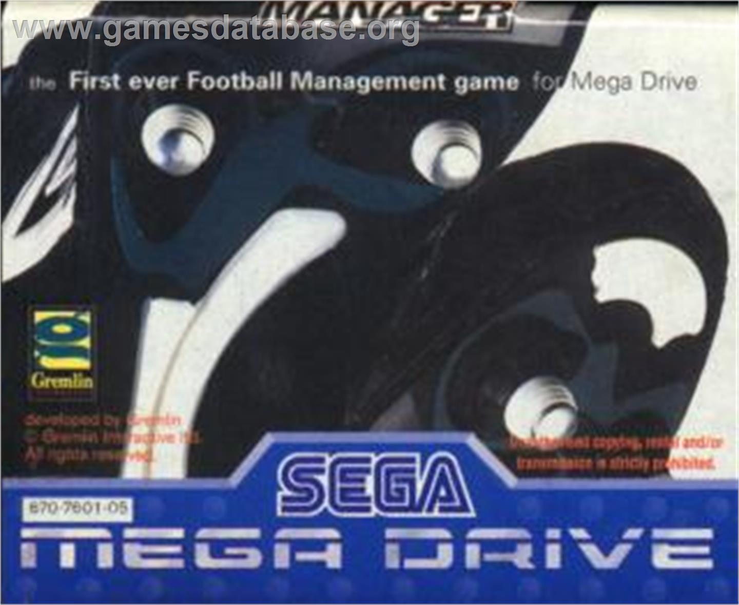 Premier Manager - Sega Nomad - Artwork - Cartridge