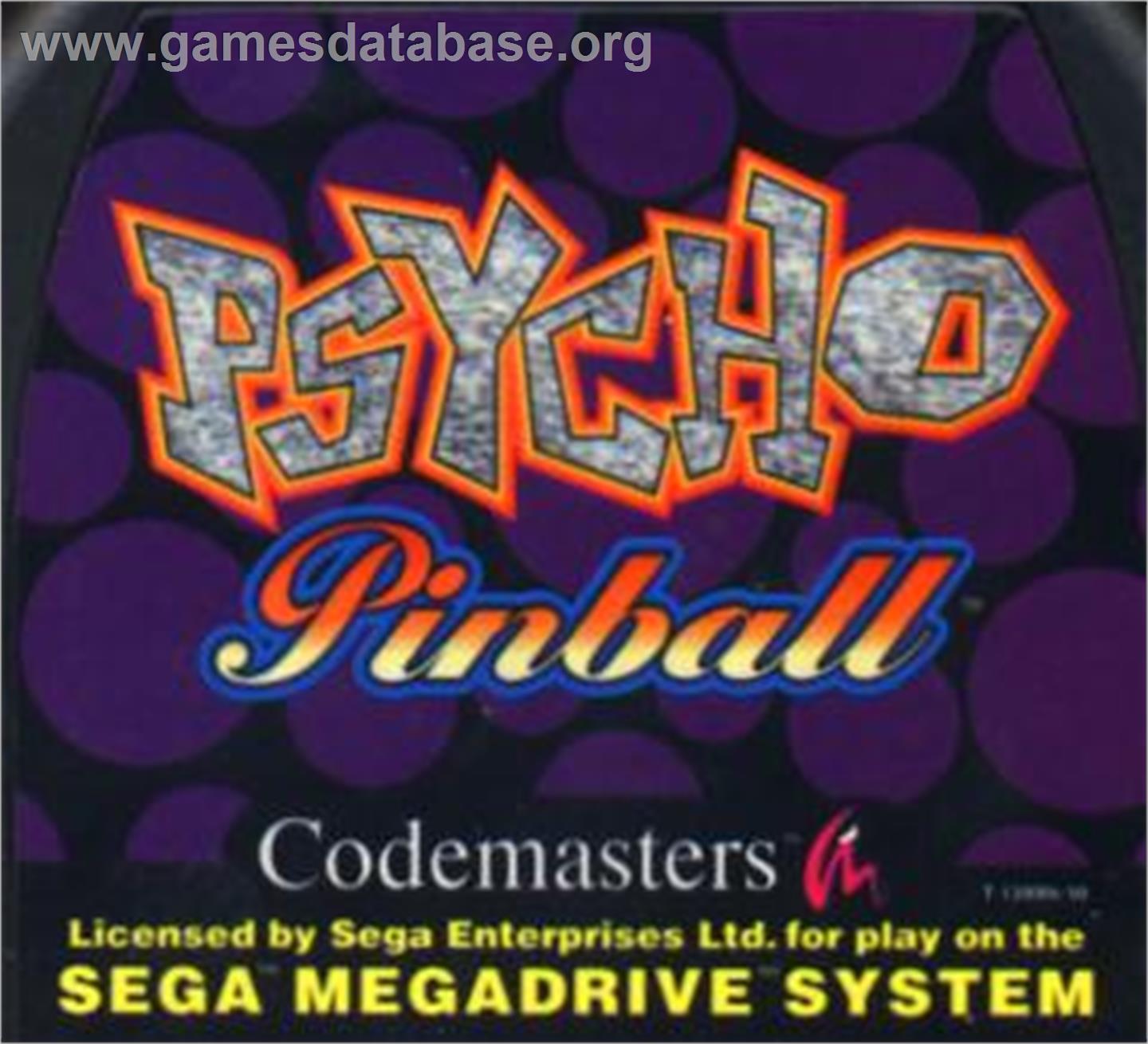 Psycho Pinball - Sega Nomad - Artwork - Cartridge