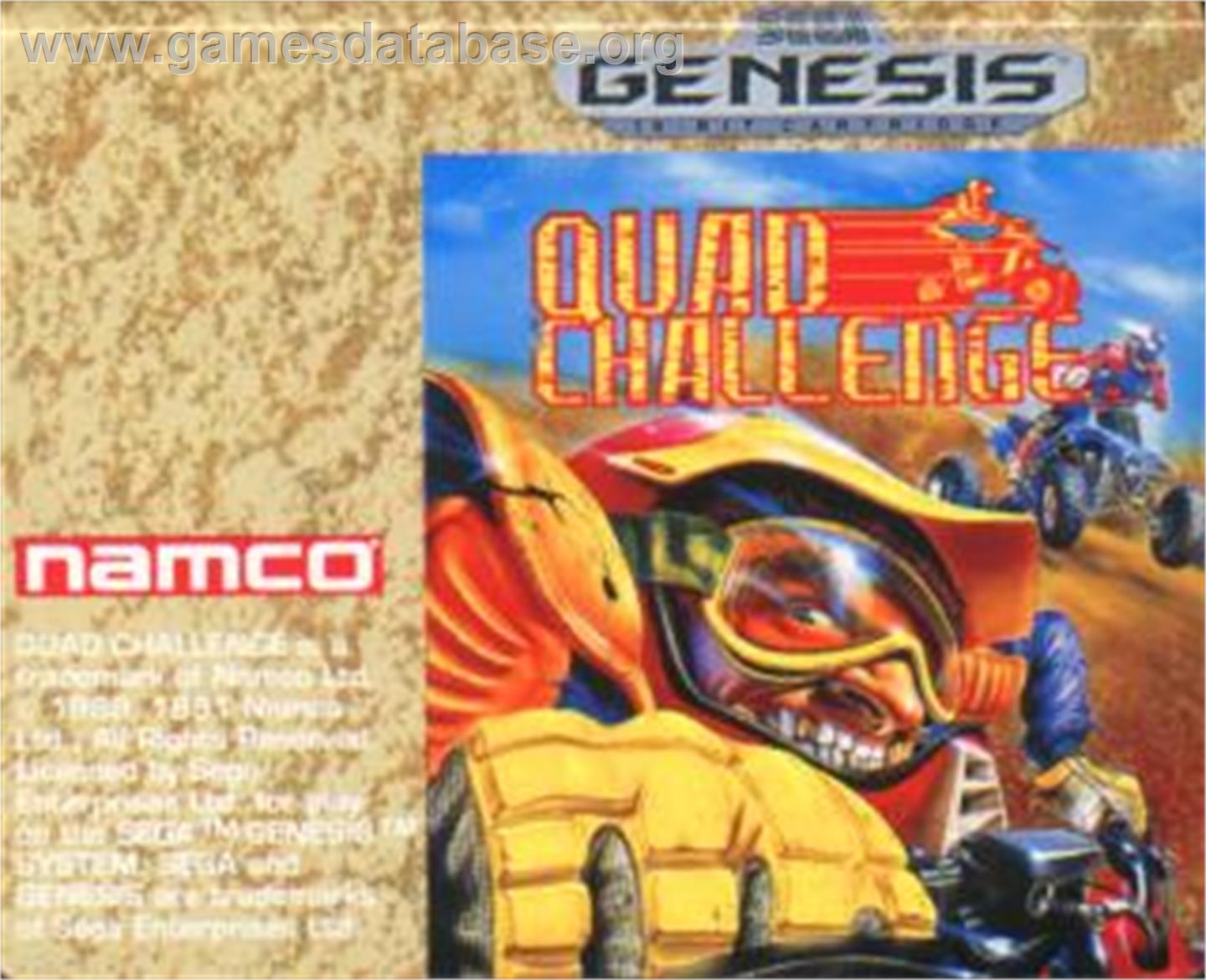 Quad Challenge - Sega Nomad - Artwork - Cartridge