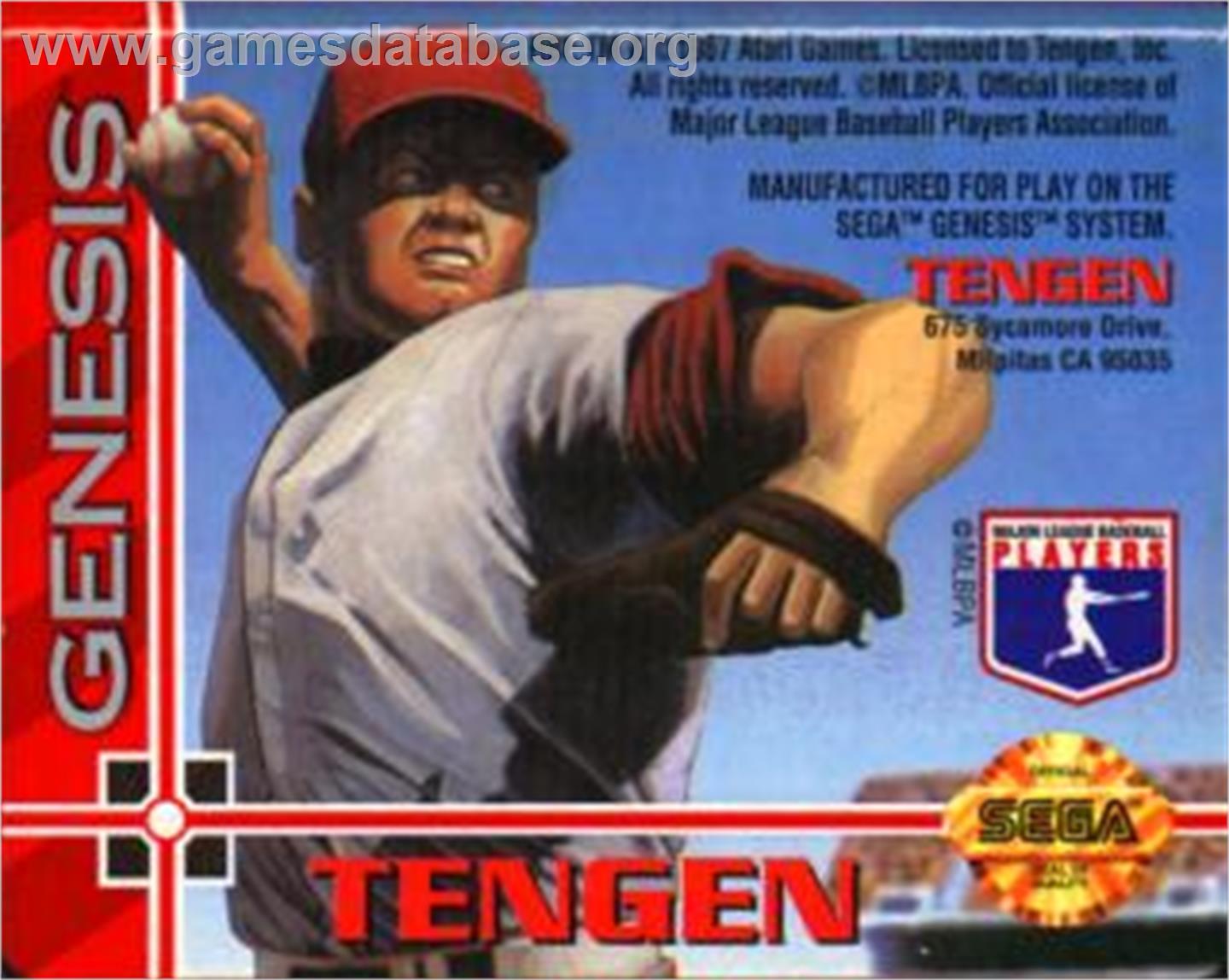 RBI Baseball '94 - Sega Nomad - Artwork - Cartridge