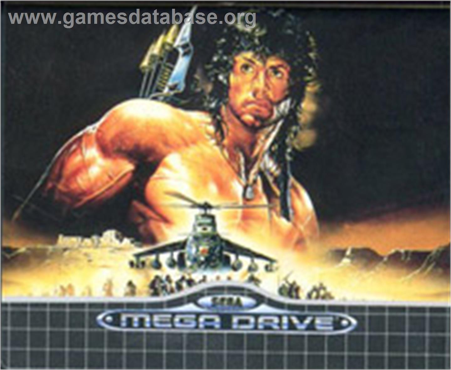 Rambo III - Sega Nomad - Artwork - Cartridge