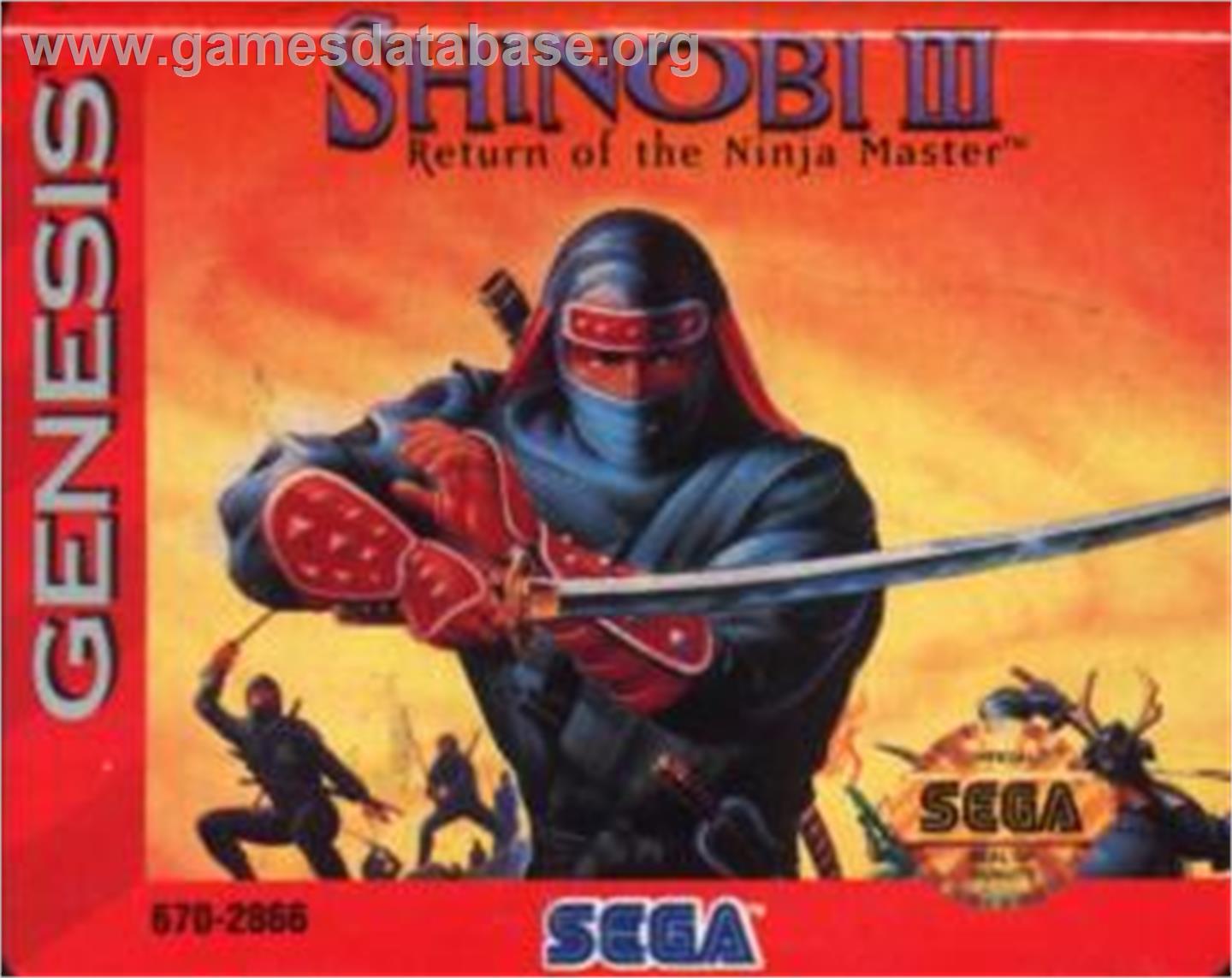 Shinobi III - Sega Nomad - Artwork - Cartridge