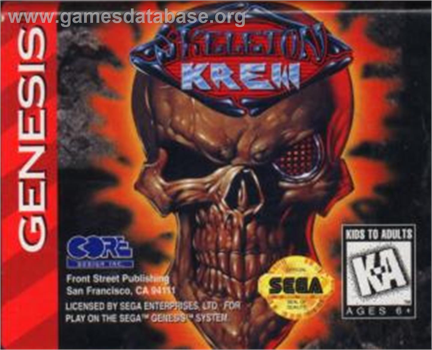 Skeleton Krew - Sega Nomad - Artwork - Cartridge