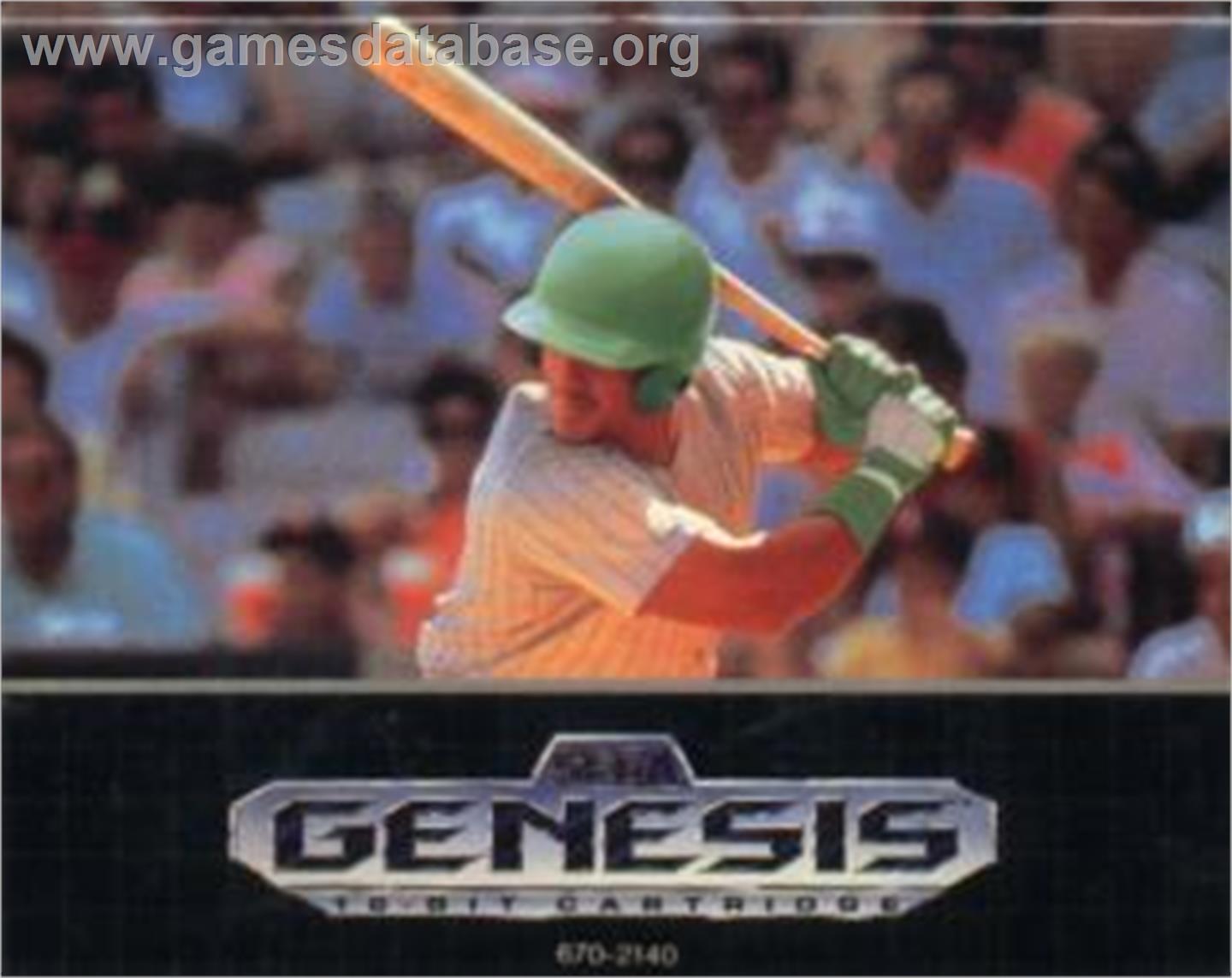 Sports Talk Baseball - Sega Nomad - Artwork - Cartridge