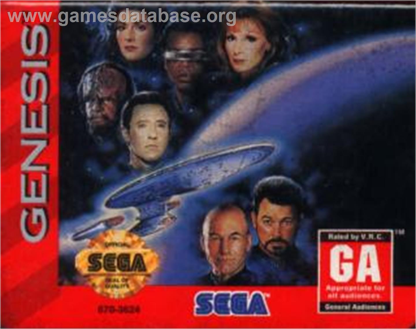Star Trek The Next Generation - Echoes from the Past - Sega Nomad - Artwork - Cartridge