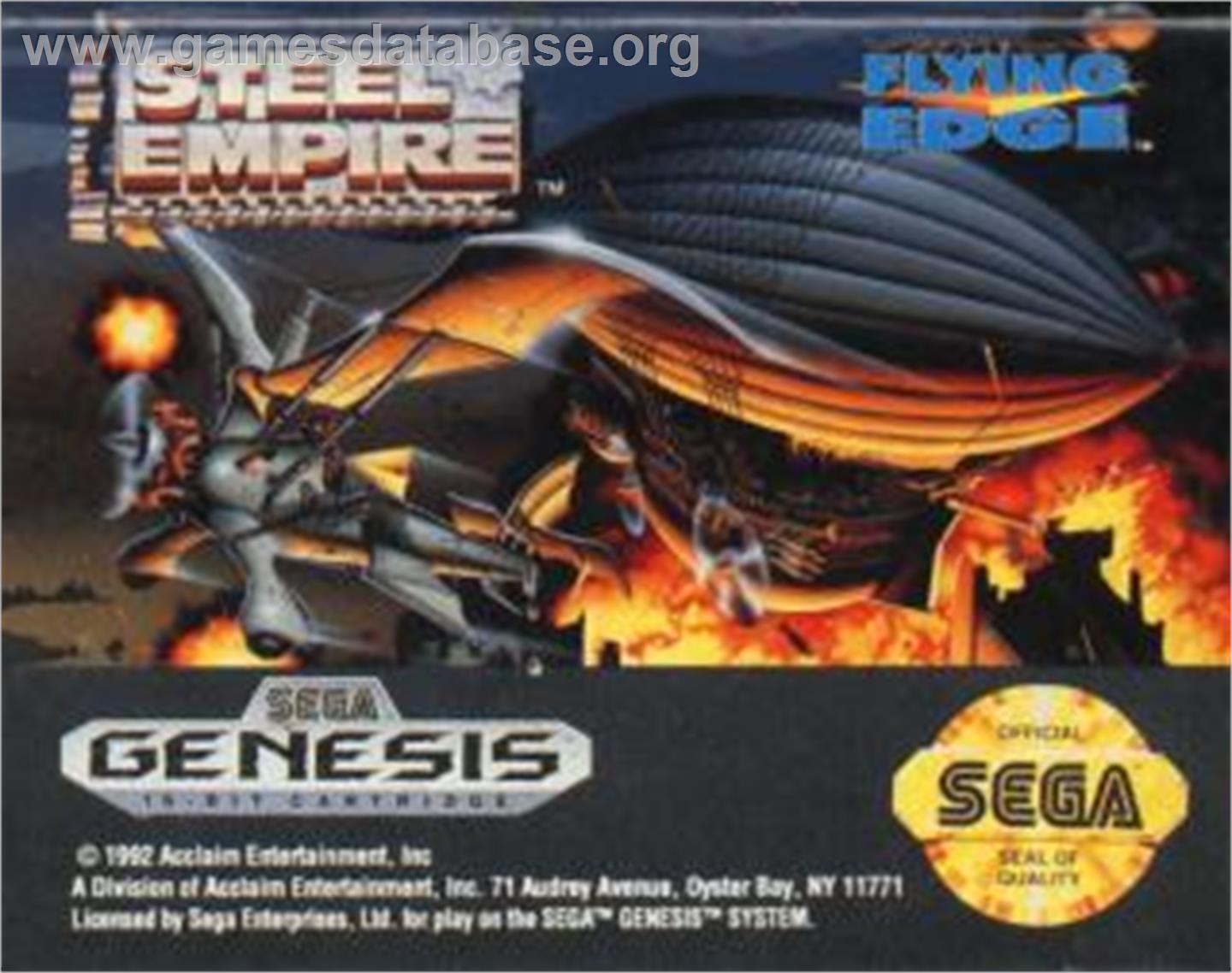 Steel Empire, The - Sega Nomad - Artwork - Cartridge