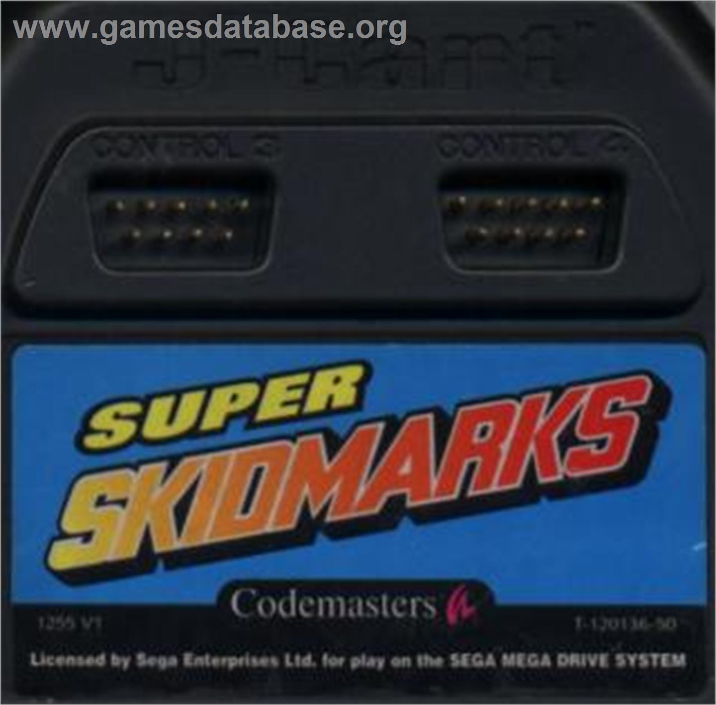 Super Skidmarks - Sega Nomad - Artwork - Cartridge