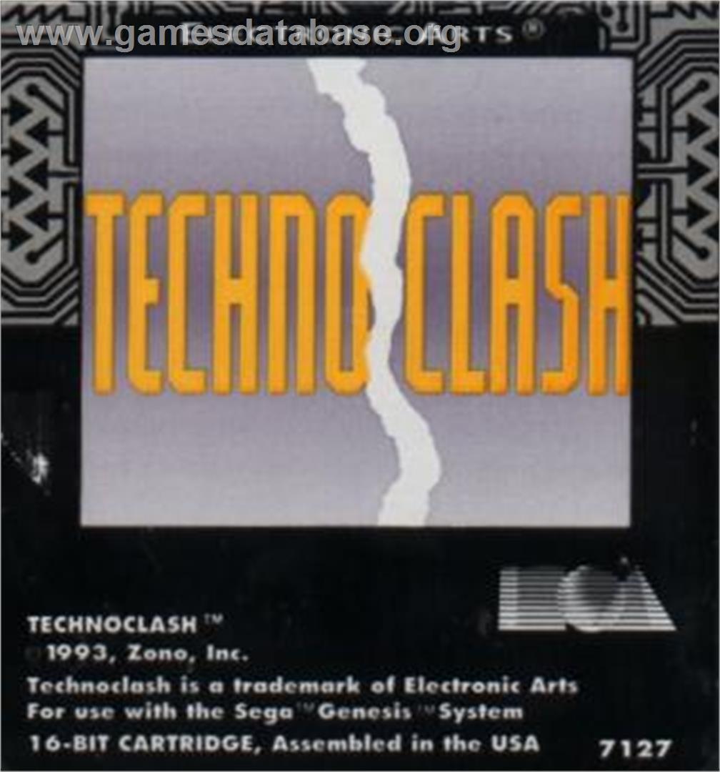 Techno Clash - Sega Nomad - Artwork - Cartridge
