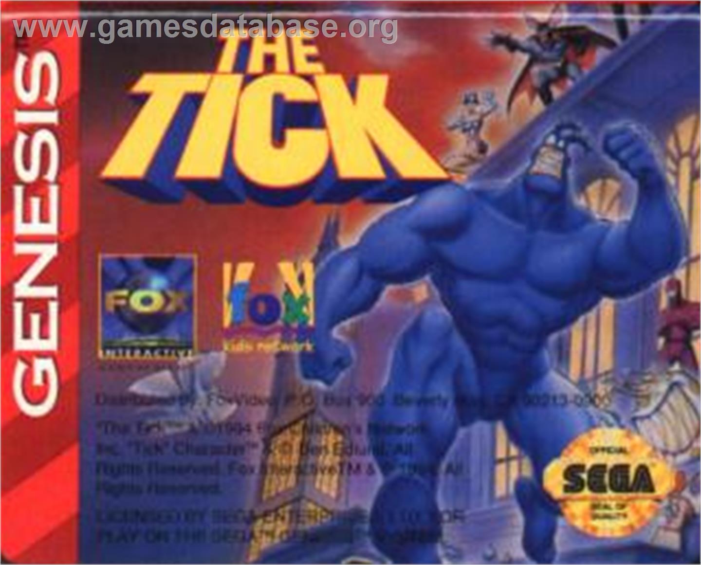 Tick, The - Sega Nomad - Artwork - Cartridge
