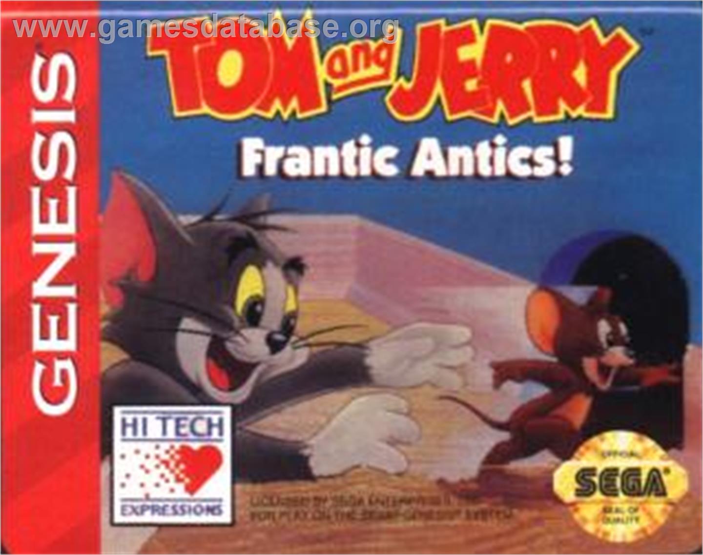 Tom and Jerry - Frantic Antics - Sega Nomad - Artwork - Cartridge