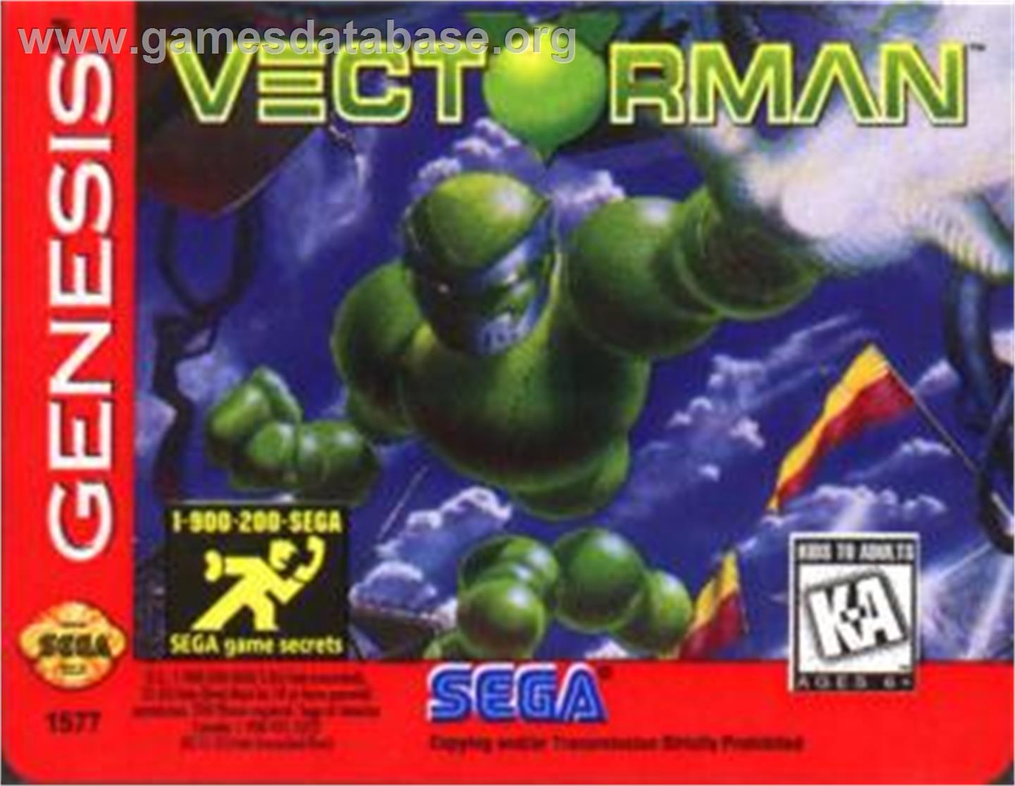 Vectorman - Sega Nomad - Artwork - Cartridge