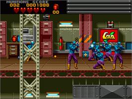 In game image of Body Count on the Sega Nomad.
