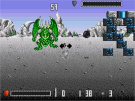 In game image of Death Duel on the Sega Nomad.