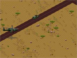 In game image of Desert Strike: Return to the Gulf on the Sega Nomad.