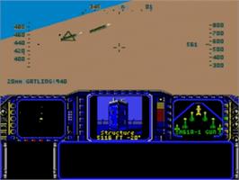 In game image of F-117 Night Storm on the Sega Nomad.