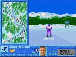 In game image of Games: Winter Challenge, The on the Sega Nomad.