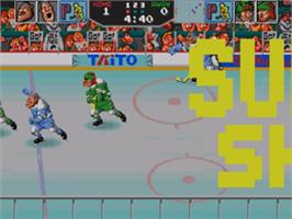 In game image of Hit The Ice on the Sega Nomad.