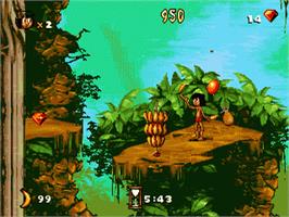 In game image of Jungle Book, The on the Sega Nomad.