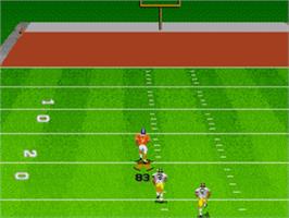 In game image of Madden NFL '97 on the Sega Nomad.