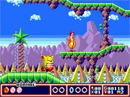 In game image of McDonald's Treasure Land Adventure on the Sega Nomad.