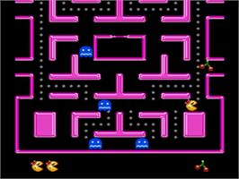 In game image of Ms. Pac-Man on the Sega Nomad.