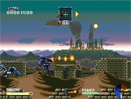 In game image of Ranger X on the Sega Nomad.