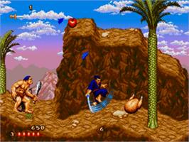 In game image of Second Samurai on the Sega Nomad.