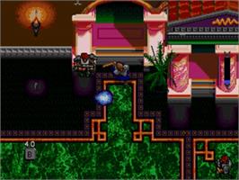 In game image of Techno Clash on the Sega Nomad.