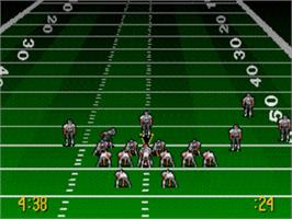 In game image of Troy Aikman NFL Football on the Sega Nomad.
